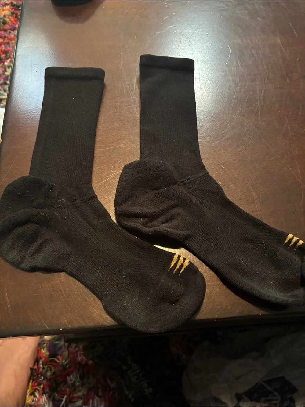 Set of 3 Gold Toe Black Athletic Crew Socks